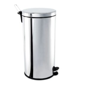 LIXEIRA INOX COM PEDAL 30 LITROS