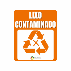 ADESIVO EM VINIL 18 X 21CM - CONTAMINADO