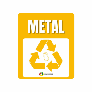 ADESIVO EM VINIL 18 X 21CM - METAL